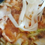 豚肉と白菜のみぞれつけきしめん